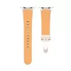 Connect Watch 42/44/45mm single loop buckle leren armband rosarood