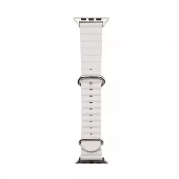 Connect Watch 38/40/41mm marine leren armband starlight