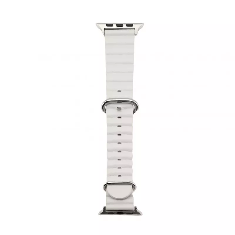Connect Watch 38/40/41mm marine leren armband starlight