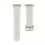 Connect Watch 38/40/41mm marine leren armband starlight