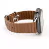 Connect Watch 38/40/41mm marine leren armband bruin
