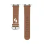 Connect Watch 38/40/41mm marine leren armband bruin