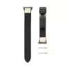 Connect 22mm siliconen-leer armband met magneetsluiting wit