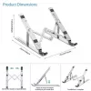iLike STM1 metalen opvouwbare notebookstandaard voor 10-17,3 inch laptops - zilver