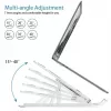 iLike STM1 metalen opvouwbare notebookstandaard voor 10-17,3 inch laptops - zilver