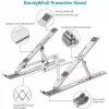 iLike STM1 metalen opvouwbare notebookstandaard voor 10-17,3 inch laptops - zilver