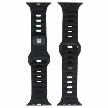 Evelatus Watch 38/40/41 sport siliconen loop zwart