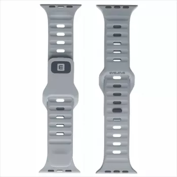 Evelatus Watch 38/40/41 sport siliconen loop grijs