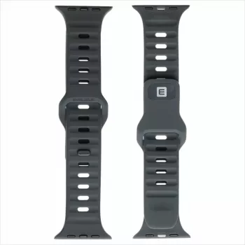 Evelatus Watch 42/44/45 sport siliconen loop antracietgrijs