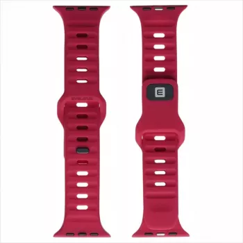 Evelatus Watch 42/44/45 sport siliconen loop donkerrood