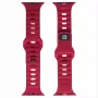 Evelatus Watch 42/44/45 sport siliconen loop donkerrood