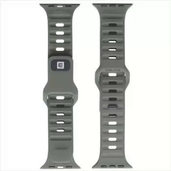 Evelatus Watch 38/40/41 sport siliconen loop donkergrijs