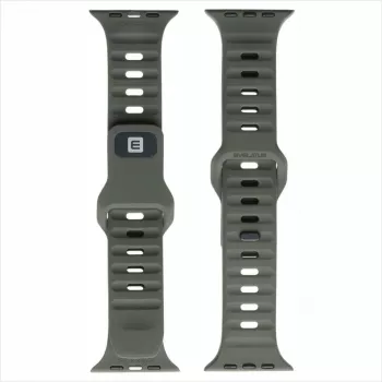Evelatus Watch 42/44/45 sport siliconen loop donkergroen