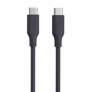 Evelatus USB-C naar USB-C siliconen kabel 1,2m 60W 20V/3A blauw