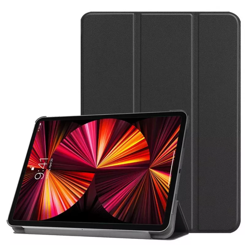 iLike iPad Mini 5 7.9 Tri-Fold Eco-Leer Stand Case zwart