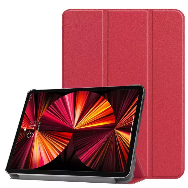 iLike Redmi Pad 6 11 / Pad 6 Pro Tri-Fold Eco-Leather Stand Case koraalroze