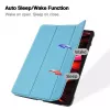 iLike iPad Air 3 10.5 3rd Gen / iPad Pro Tri-Fold Eco-Leather Stand Case hemelsblauw