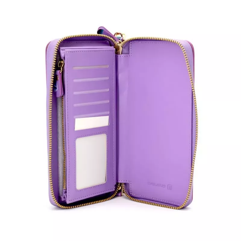 Evelatus Universal Wallet Case Flower paars