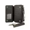 Evelatus Universal Leather Zipper Design Wallet zwart