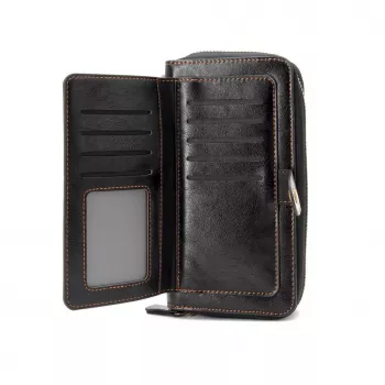 Evelatus Universal Multifunctional Wallet Wristband Leather zwart