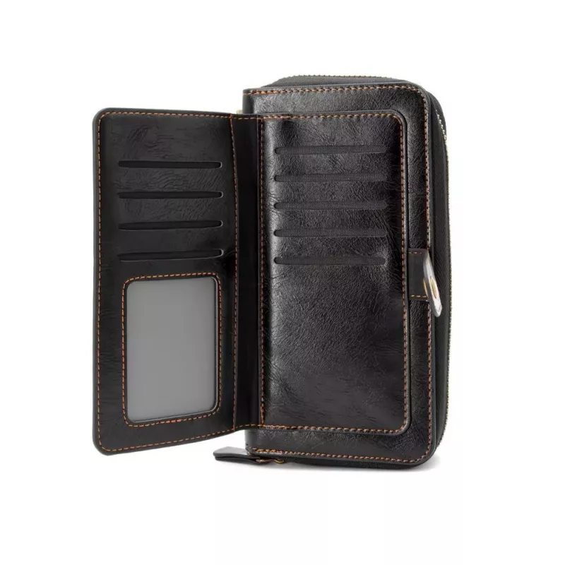 Evelatus Universal Multifunctional Wallet Wristband Leather zwart