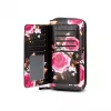 Evelatus Universele Wallet Zipper Design Flower zwart