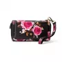 Evelatus Universele Wallet Zipper Design Flower zwart