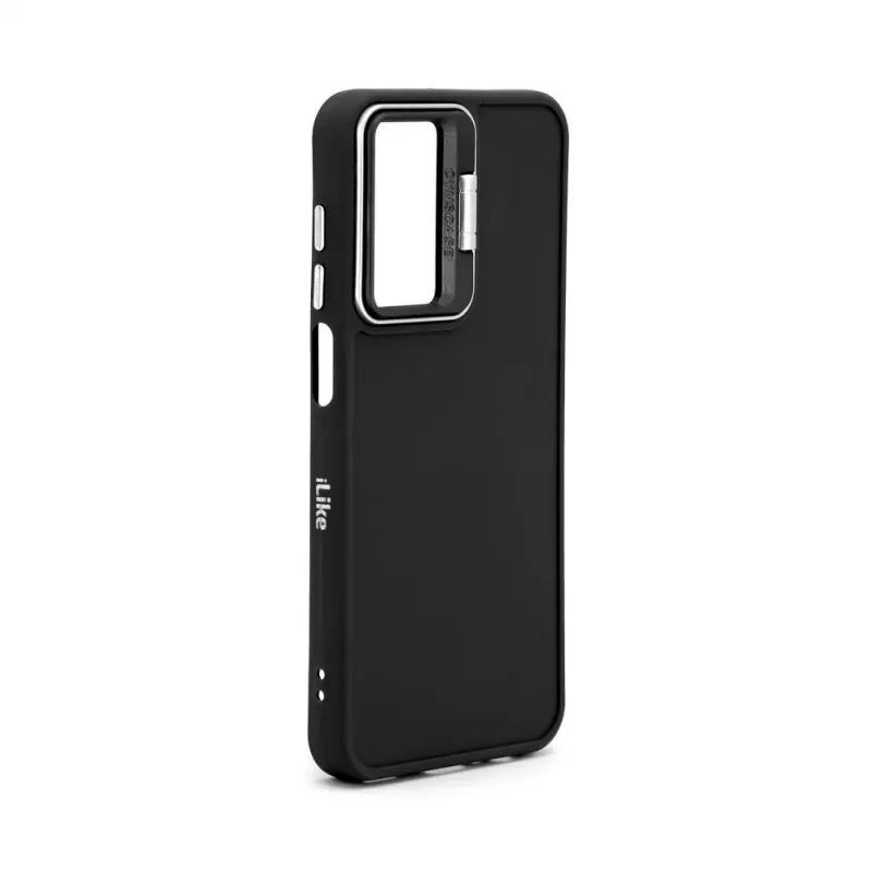iLike Samsung Galaxy A15 hybride hoesje met camerastandaard zwart