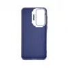 iLike Samsung Galaxy A15 hybride hoesje met camerastandaard blauw