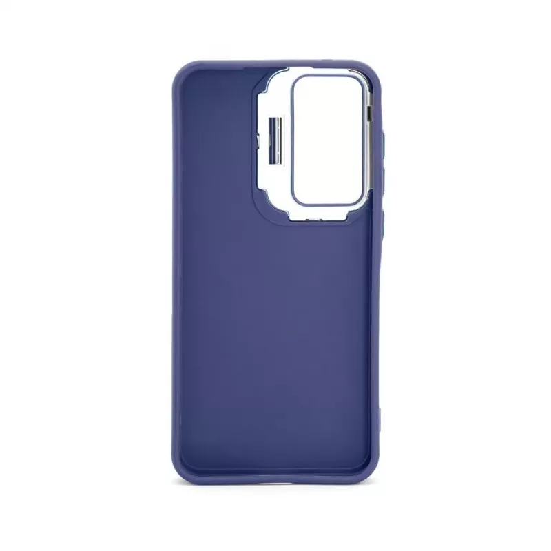 iLike Samsung Galaxy A15 hybride hoesje met camerastandaard blauw
