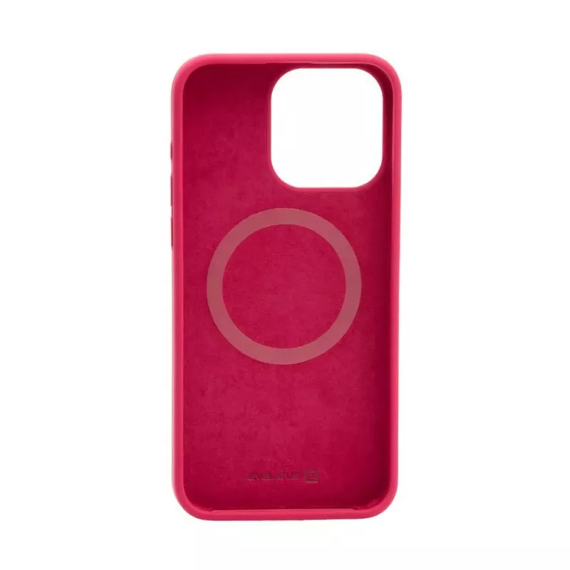 Evelatus Apple iPhone 15 Pro Max Premium MagSafe Soft Touch Siliconen Case New Function Rosé rood