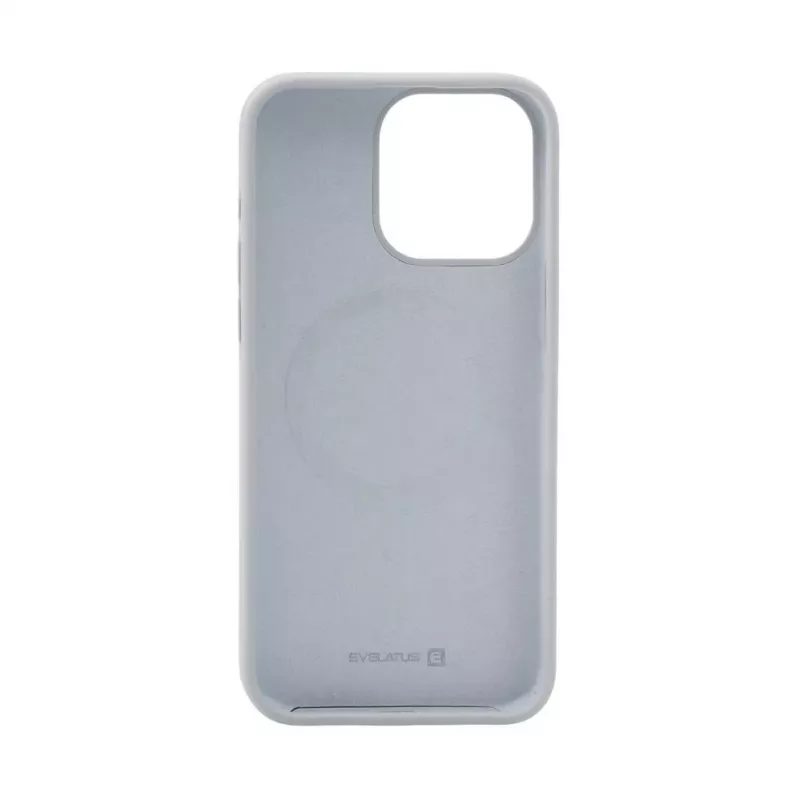 Evelatus Apple iPhone 15 Pro Max Premium MagSafe Soft Touch Siliconen Case New Function Grijsblauw