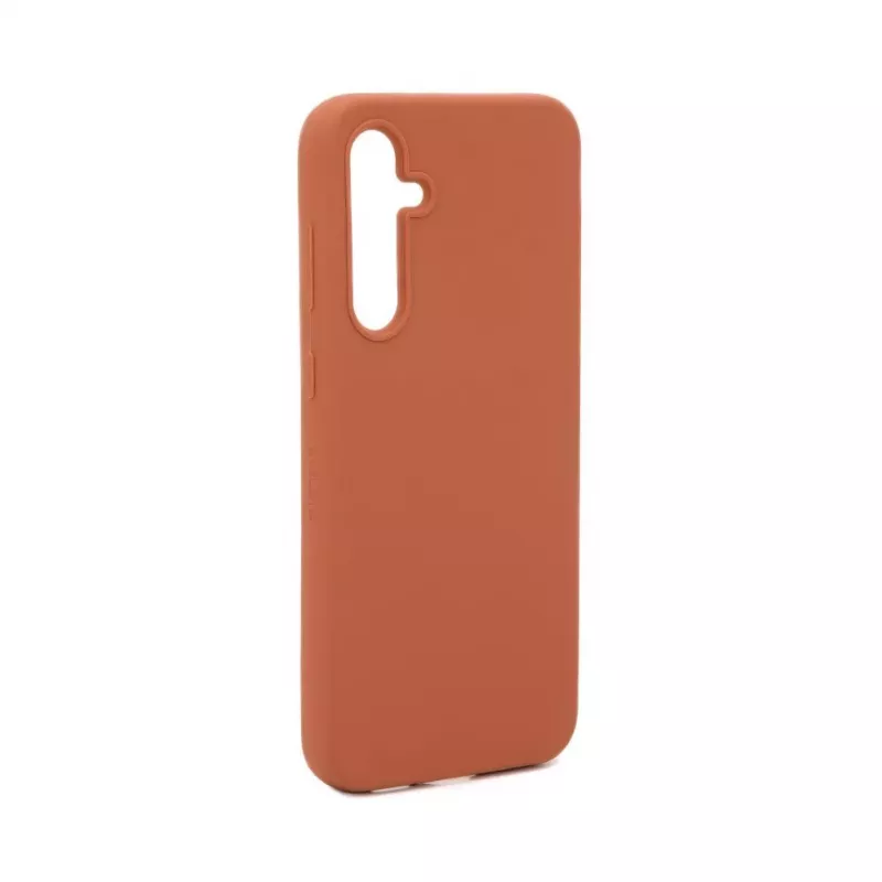 Evelatus Samsung Galaxy S23 FE Premium Soft Touch Siliconen Case Zadelbruin