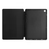 Evelatus Galaxy Tab A9 Plus Tablet-hoes met kunstmicrovezel binnenkant Zwart