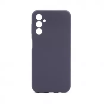 Connect Samsung Galaxy A14 4G / A14 5G premium kwaliteit soft touch silicone hoesje middernachtblauw