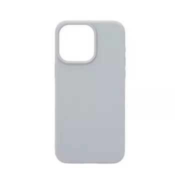 Connect Apple iPhone 15 Pro premium MagSafe soft touch silicone hoesje new function grijsblauw