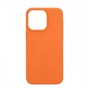 Connect Apple iPhone 15 Pro Max premium MagSafe soft touch silicone hoesje new function oranje