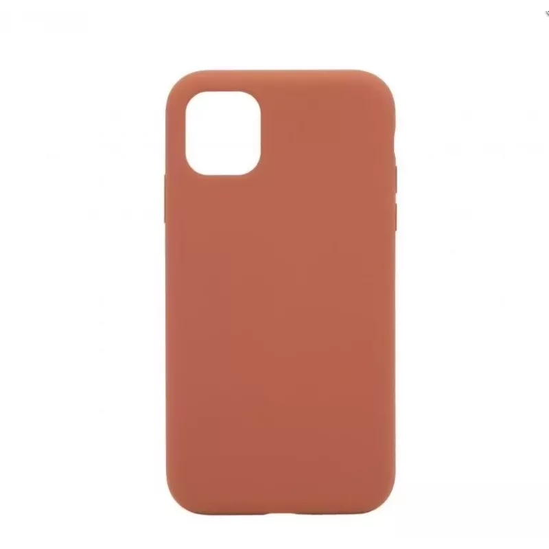 Connect Apple iPhone 11 premium MagSafe soft touch silicone hoesje new function zadelbruin