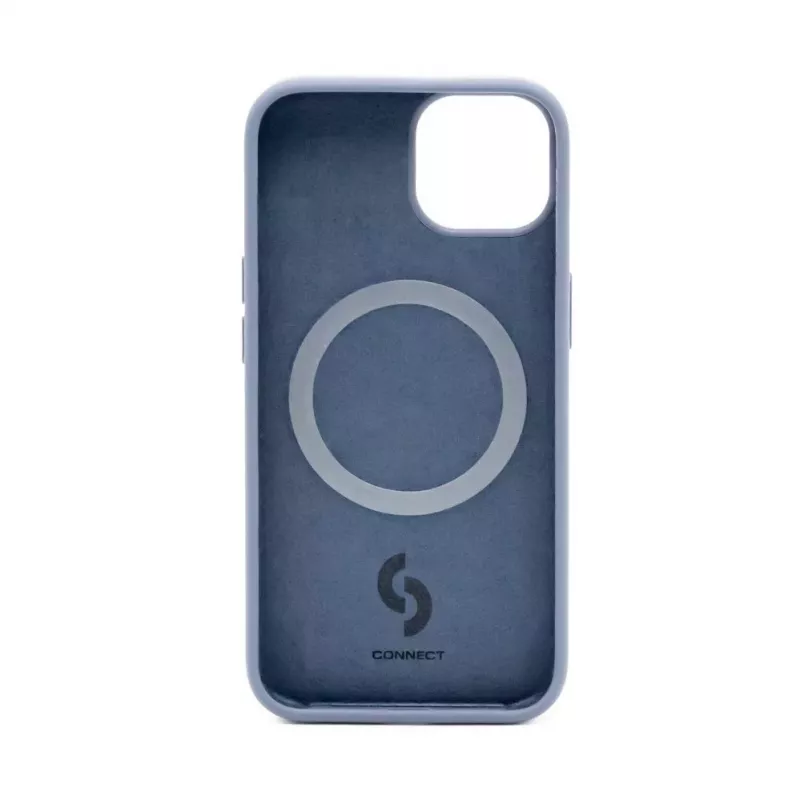 Connect Apple iPhone 14 premium MagSafe soft touch silicone hoesje middernachtblauw