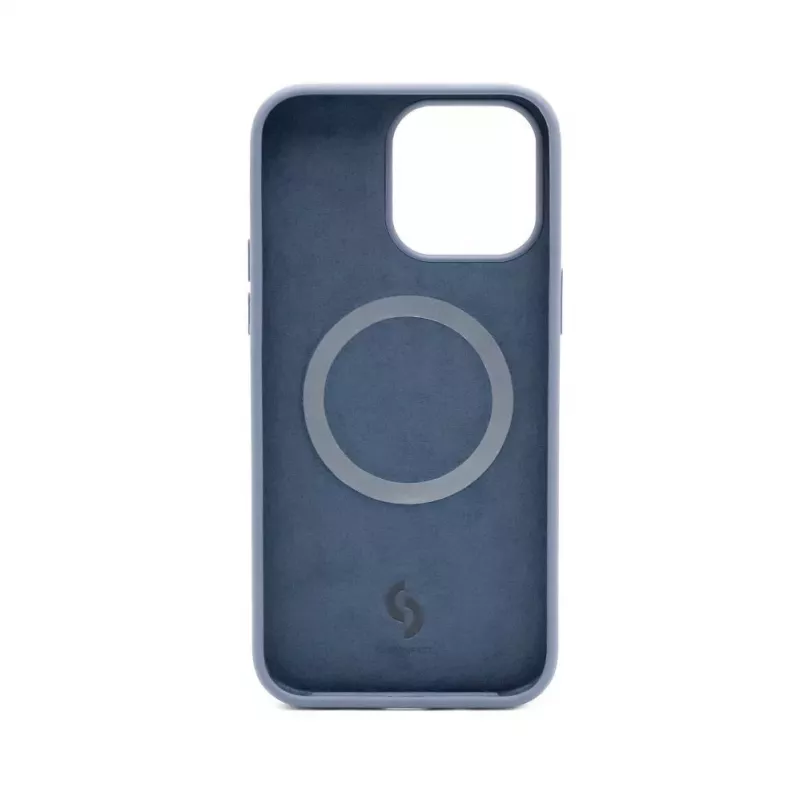 Connect Apple iPhone 14 Pro premium MagSafe soft touch silicone hoesje new function middernachtblauw