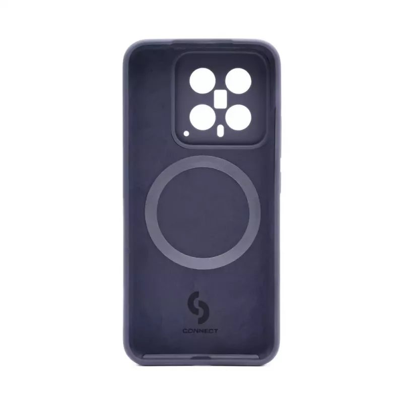 Connect Xiaomi 14 Pro premium kwaliteit magnetisch soft touch silicone hoesje middernachtblauw