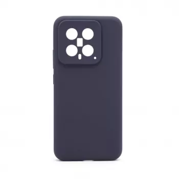 Connect Xiaomi 14 Pro premium kwaliteit magnetisch soft touch silicone hoesje middernachtblauw