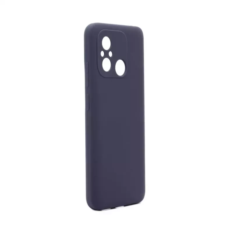 Connect Xiaomi Redmi 12C premium kwaliteit soft touch silicone hoesje middernachtblauw