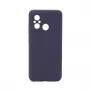 Connect Xiaomi Redmi 12C premium kwaliteit soft touch silicone hoesje middernachtblauw
