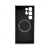Connect Samsung Galaxy S24 Ultra Premium Quality Magnetic Soft Touch Silicone Case Zwart