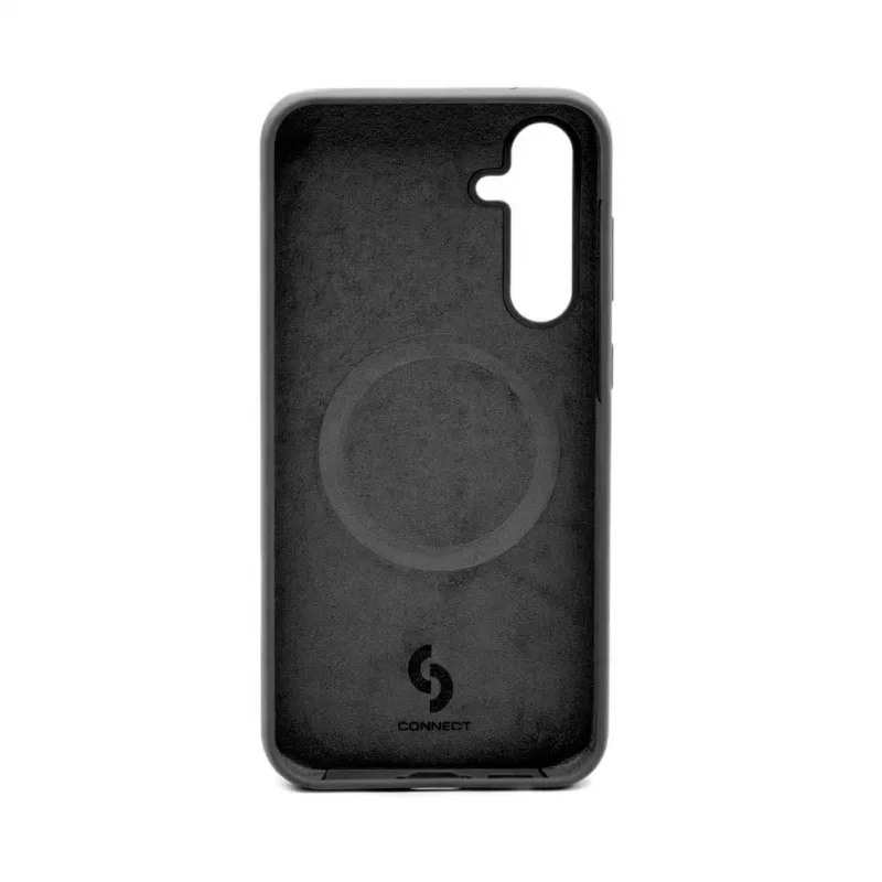 Connect Samsung Galaxy S23 FE Premium Quality Magnetic Soft Touch Silicone Case Zwart