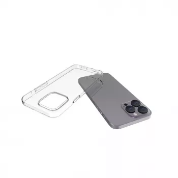 Connect Apple iPhone 15 Pro Max Clear Silicone Case 1,5mm TPU Transparant