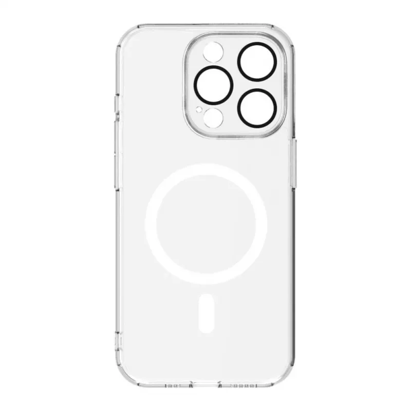 Connect Apple iPhone 15 Pro Max Clear Case met magneet- en camerabescherming Transparant