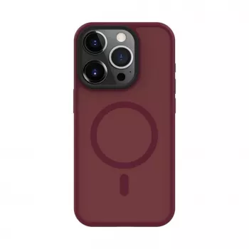 Connect Apple iPhone 15 Pro Max Hybrid Case met magneet PC+TPU Plum