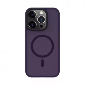 Connect Apple iPhone 14 Pro Max hybride hoesje met magneet, PC+TPU, diep paars
